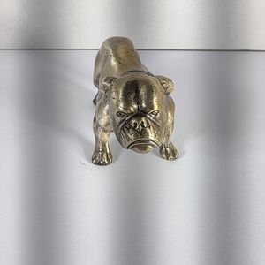 Gold Bulldog Figurine